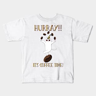 Hurray! It's coffee time! Kids T-Shirt